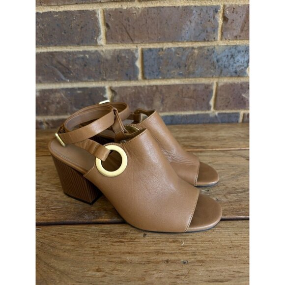 Calvin Klein Adria Tan Heeled Sandals Size 7 US - Picture 1 of 12